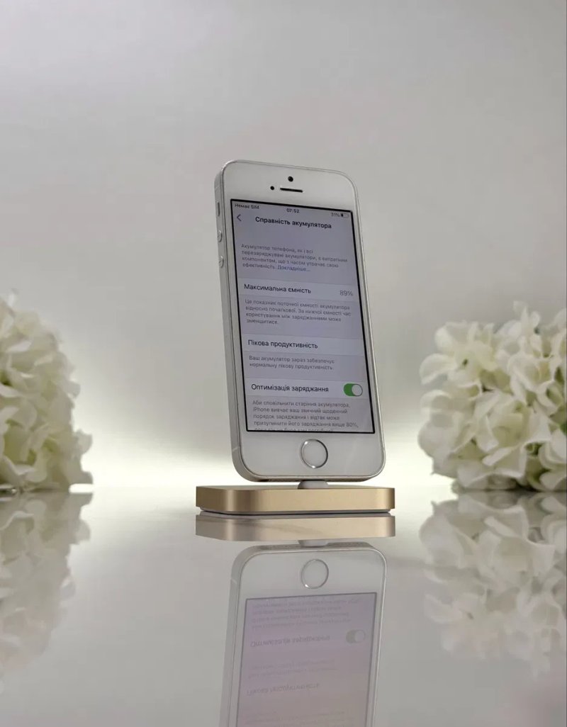 Чудовий iPhone SE 1 64GB Neverlock 89%АКБ Silver (Магазин Гарантія) — фото 4