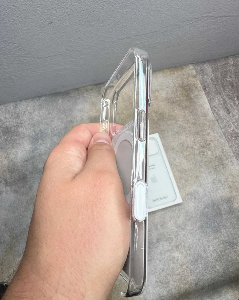 Clear Case MagSafe iPhone 17 Pro Max | Camera Control | Animation | Прозорий чохол Прозрачный чехол анимация | не жовтіє з кнопкою — фото 6