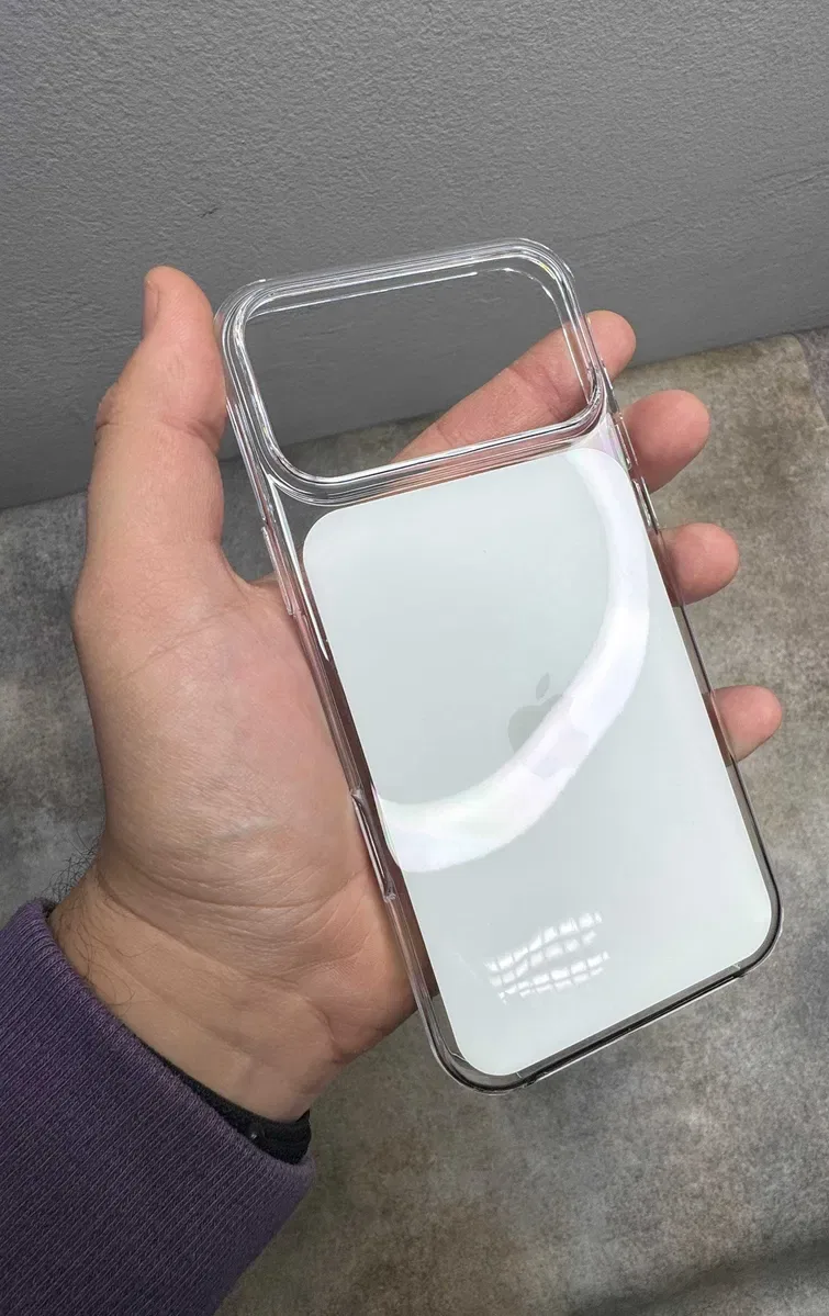 Clear Case MagSafe iPhone 17 Pro Max | Camera Control | Animation | Прозорий чохол Прозрачный чехол анимация | не жовтіє з кнопкою — фото 7
