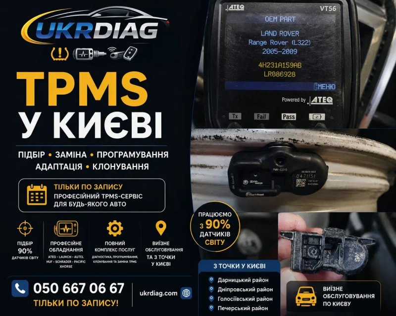 Датчики TPMS/RDC всього світу. UKRDIAG KYIV — фото 4