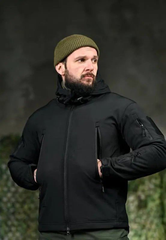 Демісезонна тактична куртка Soft Shell олива, мультикам, чорний S-XXXL — фото 2