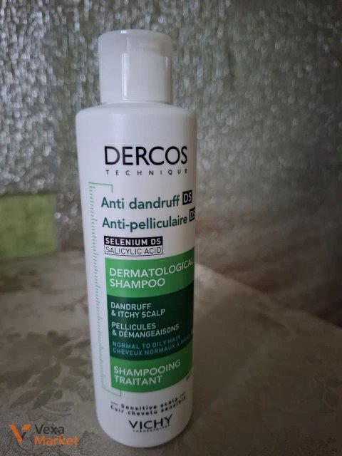 Дерматологічний шампунь Vichy Dercos Technique Anti-Dandruff DS проти лупи та свербіжу
