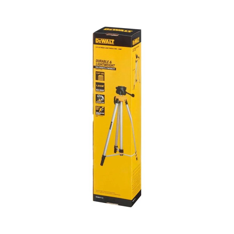 DeWALT DE0881T штатив висота від 0.75 до 1.84 м рiзьба 1/4’’ — фото 2