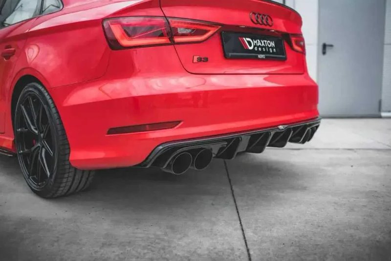 Диффузор Audi S3 8V \ A3 8V S-line (12-16) тюнинг обвес юбка — фото 3