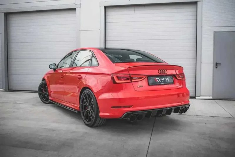 Диффузор Audi S3 8V \ A3 8V S-line (12-16) тюнинг обвес юбка — фото 4