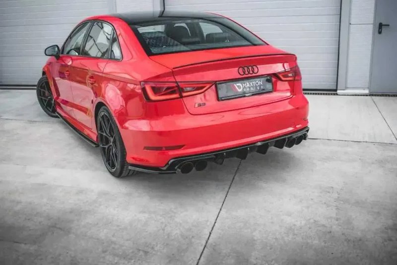 Диффузор Audi S3 8V \ A3 8V S-line (12-16) тюнинг обвес юбка — фото 5