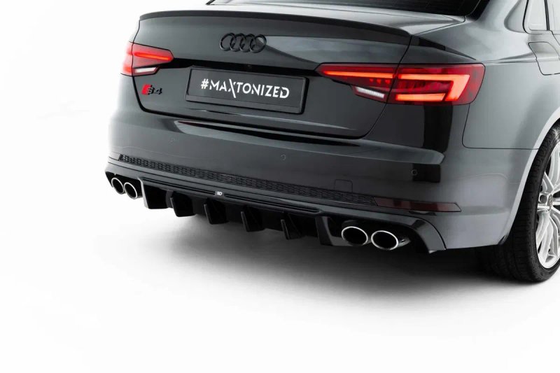 Диффузор Audi S4 B9 / A4 B9 S-line тюнинг обвес юбка (Maxton) — фото 2