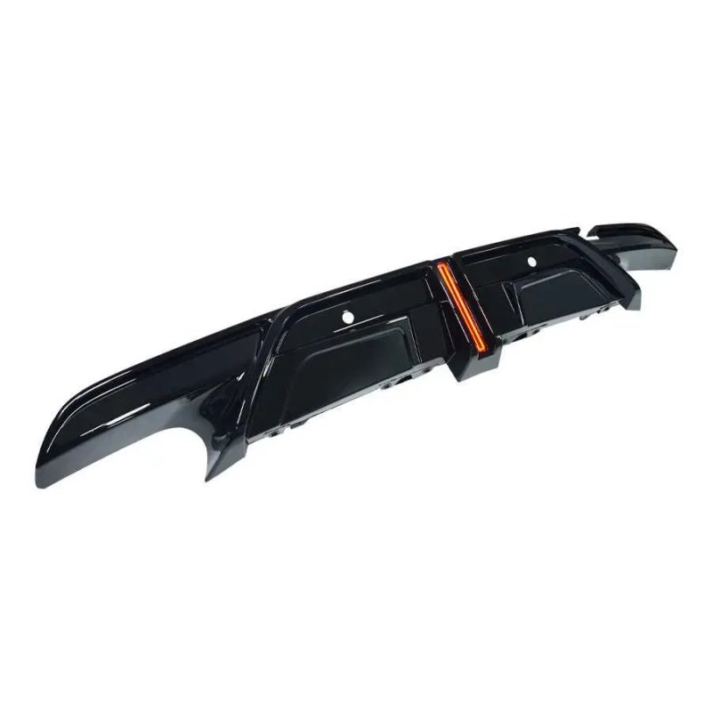 Дифузор Black Warrior з LED-ліхтарем у стилі Formula 1 для BMW X5M F95 X5 G05 (2018–2026) спойлер сплитео губа пороги зеркала обвес сплiтер — фото 3
