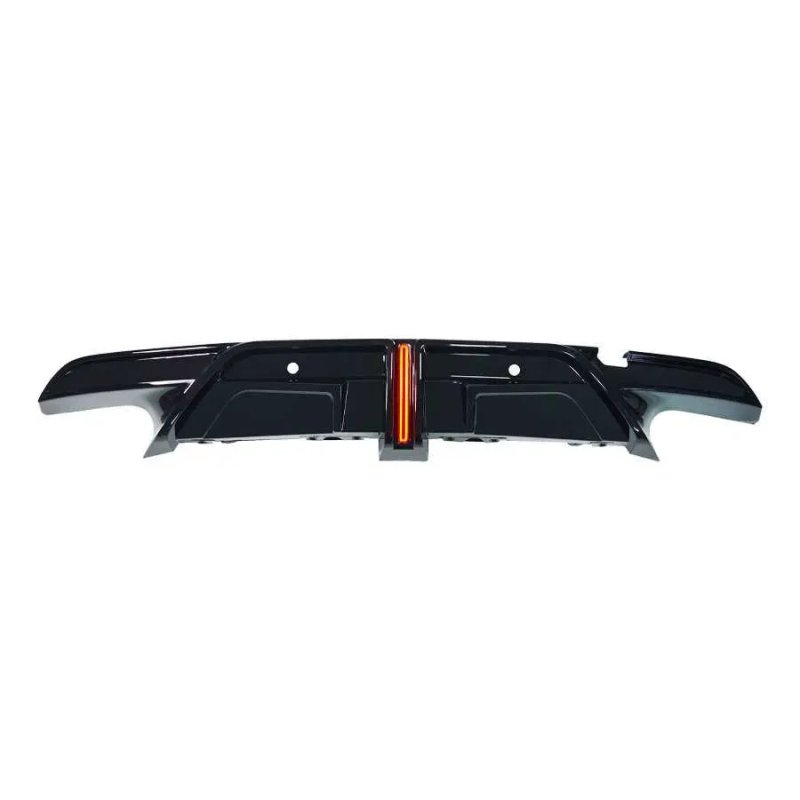 Дифузор Black Warrior з LED-ліхтарем у стилі Formula 1 для BMW X5M F95 X5 G05 (2018–2026) спойлер сплитео губа пороги зеркала обвес сплiтер — фото 5