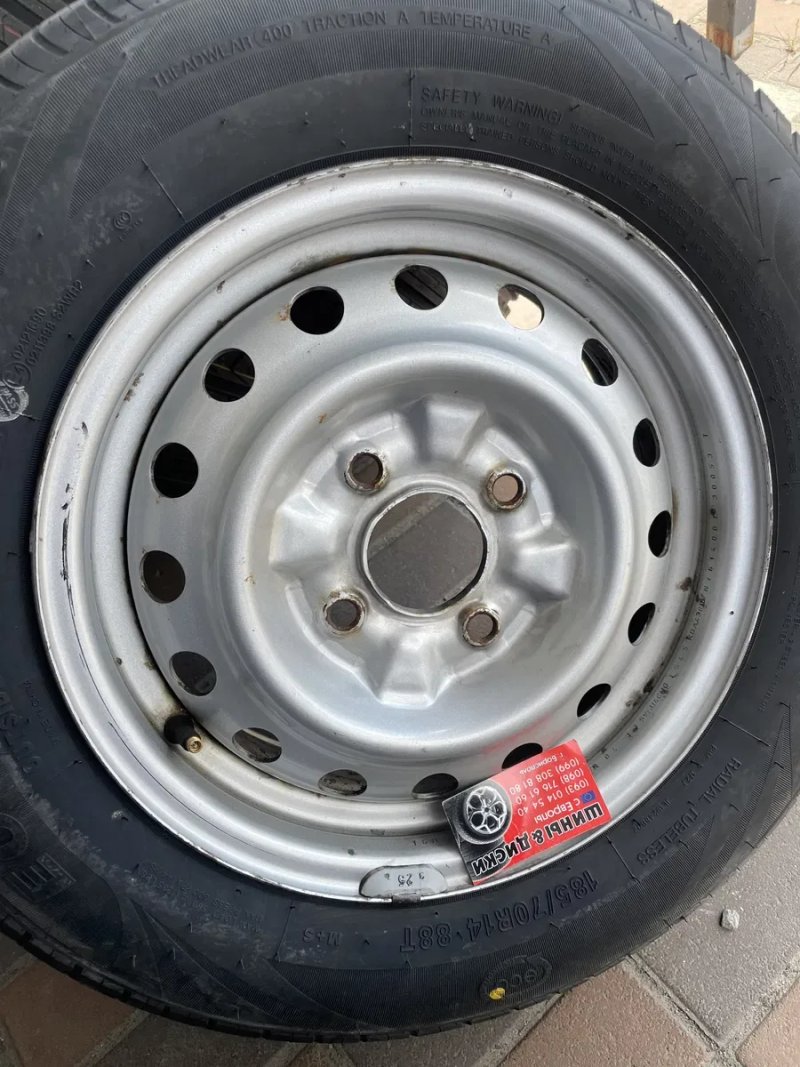 диски 4x114.3 R14 Nissan NV200 Нова літня резина колеса 185/70 R14 — фото 5