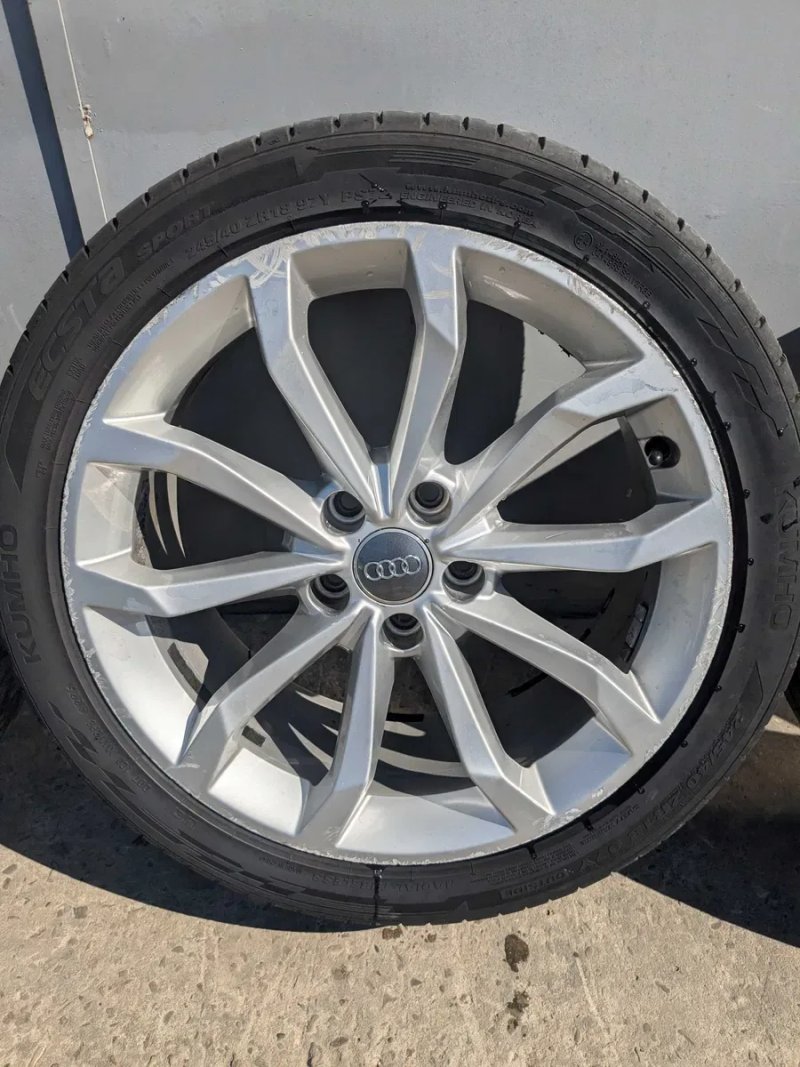 Диски Audi A4 B9 B8 A6 C7 A7 A5 R18 5x112 ET40 8W0601025H Титани колеса Ауді А4 Б9 — фото 6