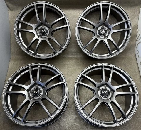 Диски Enkei графіт R18 5 114.3 et35 J8 mazda 3 5 6 cx-5 kia nissan honda megane tucson lancer