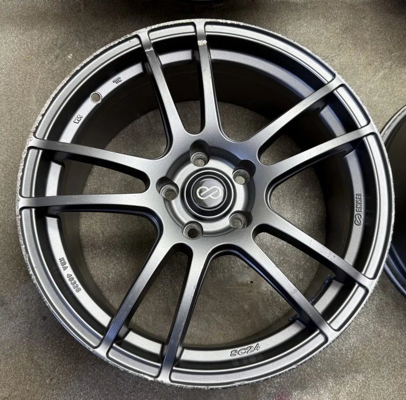 Диски Enkei графіт R18 5 114.3 et35 J8 mazda 3 5 6 cx-5 kia nissan honda megane tucson lancer — фото 2