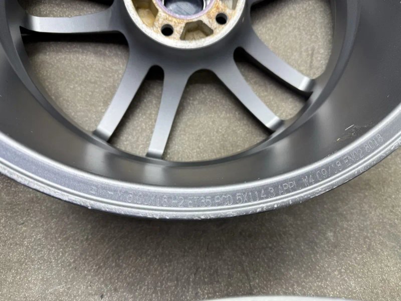 Диски Enkei графіт R18 5 114.3 et35 J8 mazda 3 5 6 cx-5 kia nissan honda megane tucson lancer — фото 7