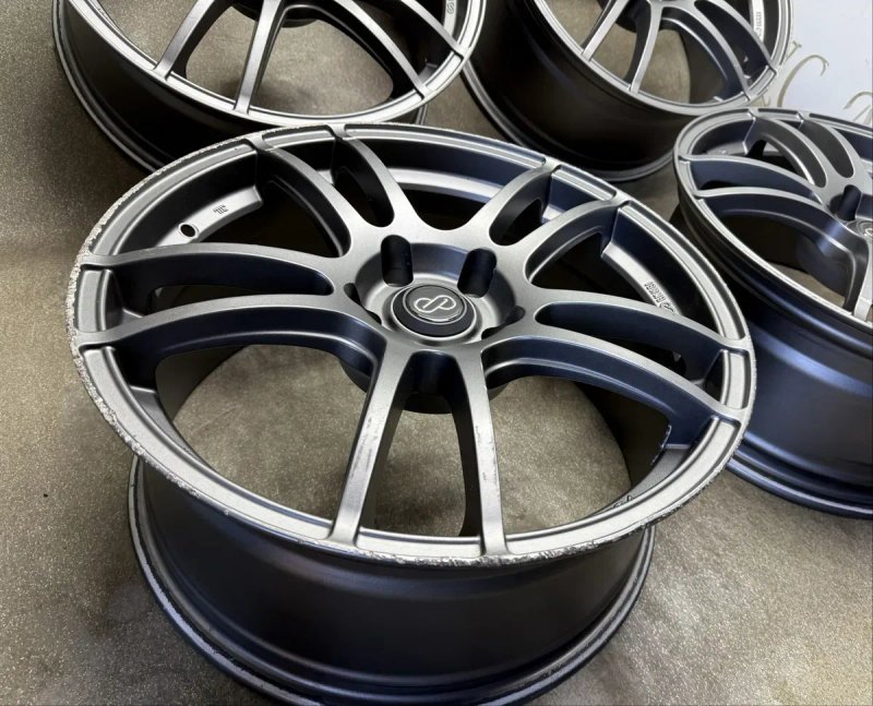 Диски Enkei графіт R18 5 114.3 et35 J8 mazda 3 5 6 cx-5 kia nissan honda megane tucson lancer — фото 8