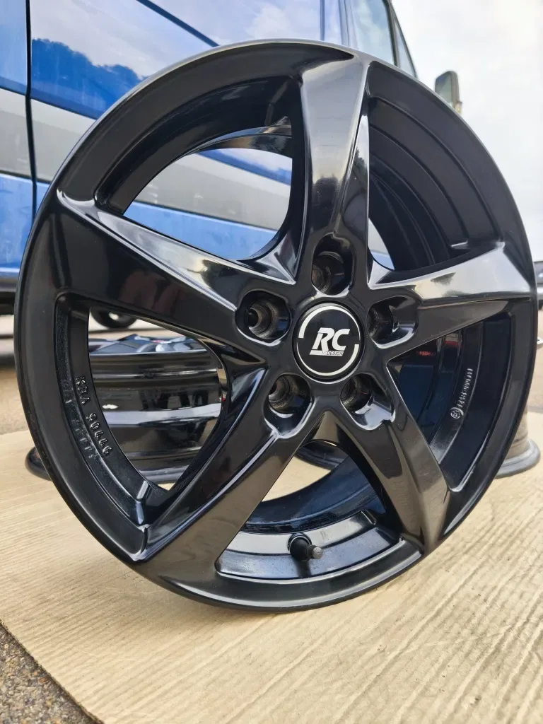 Диски Fiat Doblo 500L Tipo Egea Opel Combo Dodge Neon R15(5*98)et39 Dia 58,1mm Gloss Black Brock® Wheels Germany — фото 2