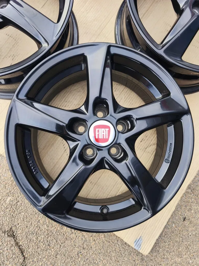 Диски Fiat Doblo 500L Tipo Egea Opel Combo Dodge Neon R15(5*98)et39 Dia 58,1mm Gloss Black Brock® Wheels Germany — фото 5