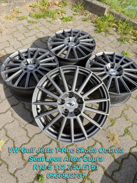 Диски колеса 18 R18 5 112 Skoda Шкода Октавія Octavia Yeti Karoq Volkswagen  Карок Golf R GTI Jetta Touran Гольф Джетта Туран Сеат Леон Audi A3 A4