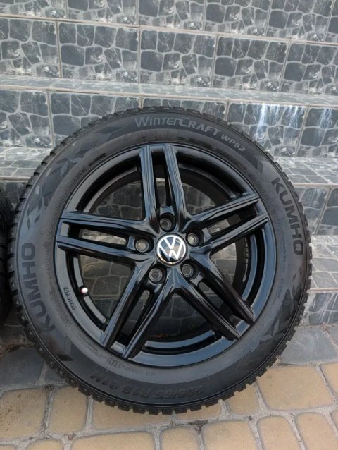 Диски легкосплавні 5х112 R16 205/55 зимові шини Kumho для Volkswagen Passat b6 7 також підходять для Golf5 6 7 8 Touran skoda octavia А5 superb 2