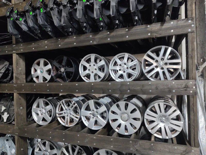 Диски легкосплавні R16 5×112 Volkswagen Audi Skoda Seat титани Фольксваген Шкода Ауді Сіат — фото 3