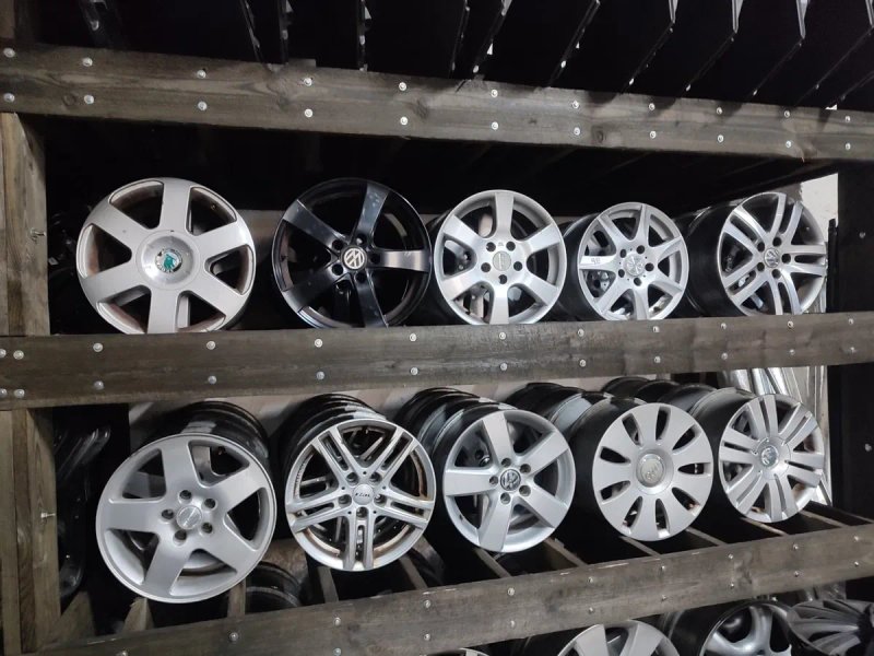 Диски легкосплавні R16 5×112 Volkswagen Audi Skoda Seat титани Фольксваген Шкода Ауді Сіат — фото 4