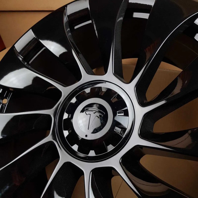 Диски На Авто R20 5x114.3 Tesla Model Y Model 3 Тесла Чорні Глянцеві — фото 5