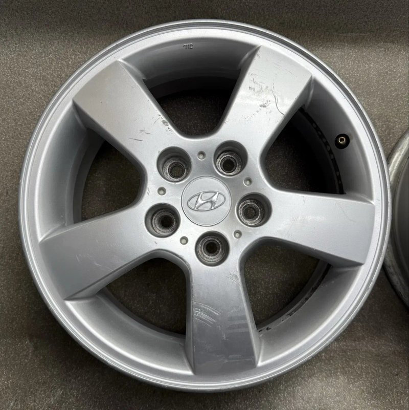 Диски R16 5 114.3 et46 J6.5 Оригінал Hyundai Tucson elantra титани туксон — фото 3