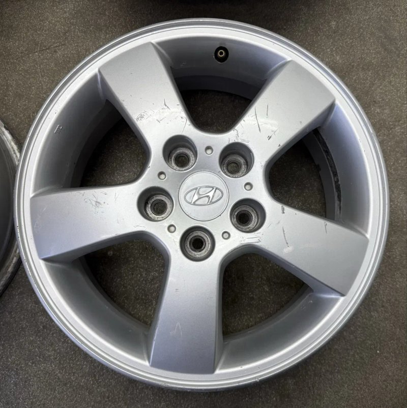 Диски R16 5 114.3 et46 J6.5 Оригінал Hyundai Tucson elantra титани туксон — фото 5