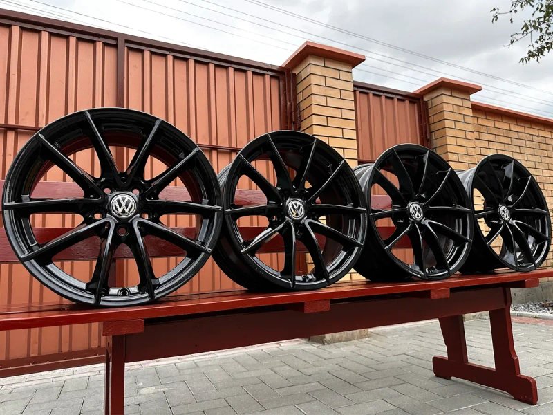 Диски R17 5.112 7,5J ET27 фольксваген гольф пассат тігуан джета b7 b8 — фото 7