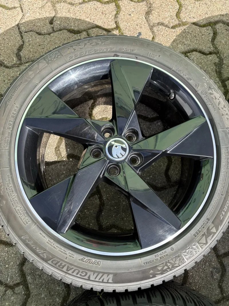 Диски R17 5x100 6,5j + зима 205 50 / Skoda Скала Scala Kamiq Fabia Фабия — фото 3