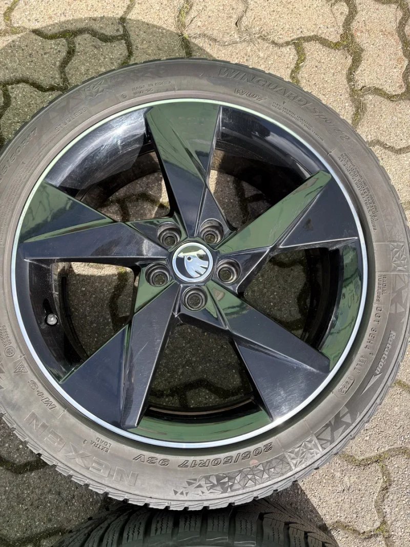 Диски R17 5x100 6,5j + зима 205 50 / Skoda Скала Scala Kamiq Fabia Фабия — фото 5
