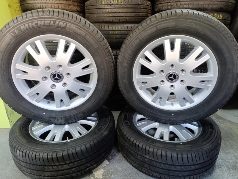 Диски r17 6 130 Mercedes Sprinter Volkswagen Crafter з шинами 235-60-17 Michelin — фото 6
