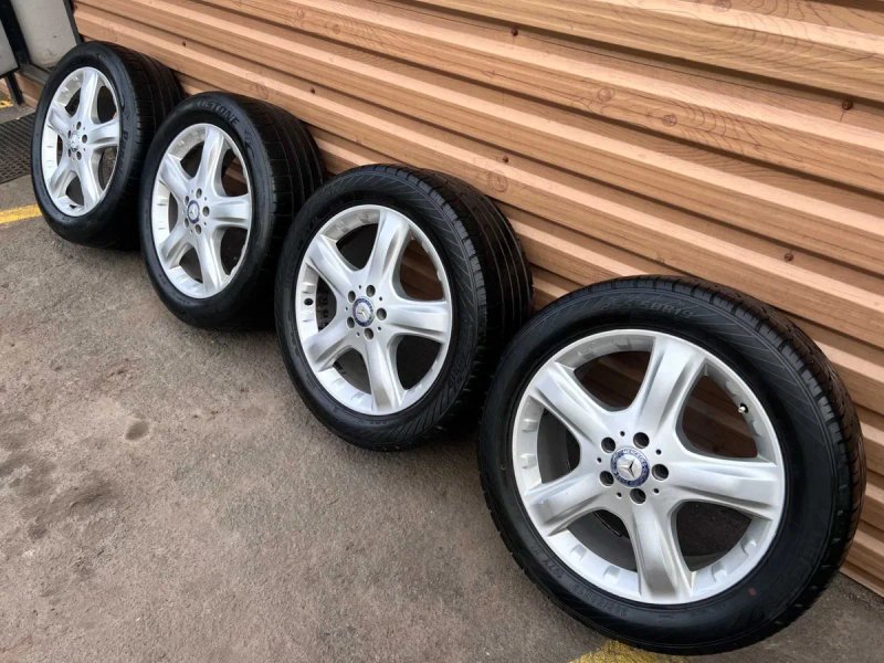 Диски R19 с резиной Mercedes ML W164 W166 колеса GL X164 X166 титаны — фото 3