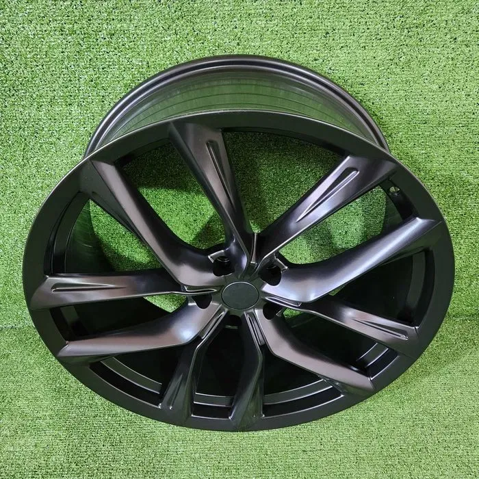 Диски R22 5x120 CB64.1 Tesla Model S X різноширокі Satin Black DT04 — фото 2