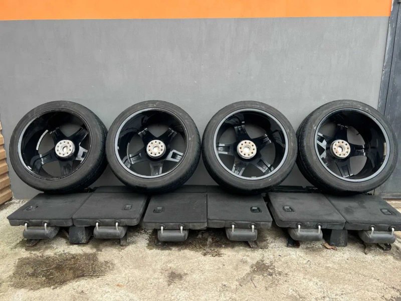 Диски R22 с резиной Mercedes ML W164 GL X164 титаны МЛ ГЛ 164 колеса — фото 6