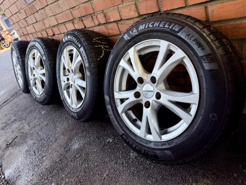 Диски VW Golf CADDY TOURAN PASSAT Skoda Octavia A5 резина MICHELIN ALPIN 6 ЗИМА  15 5 112 Комплект