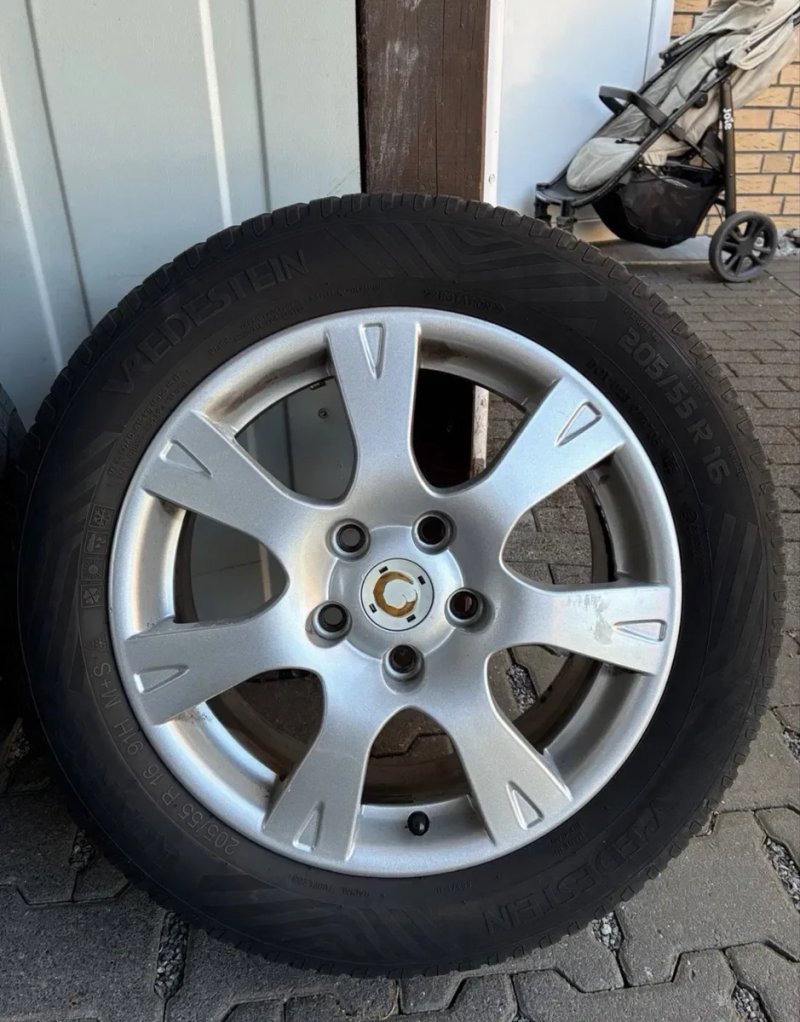 Диски з гумою r16  5/112 skoda golf seat — фото 2