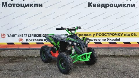 Дитячий квадроцикл на акумуляторі Bomber 1000W Green NEW 48v Оплата при отриманні