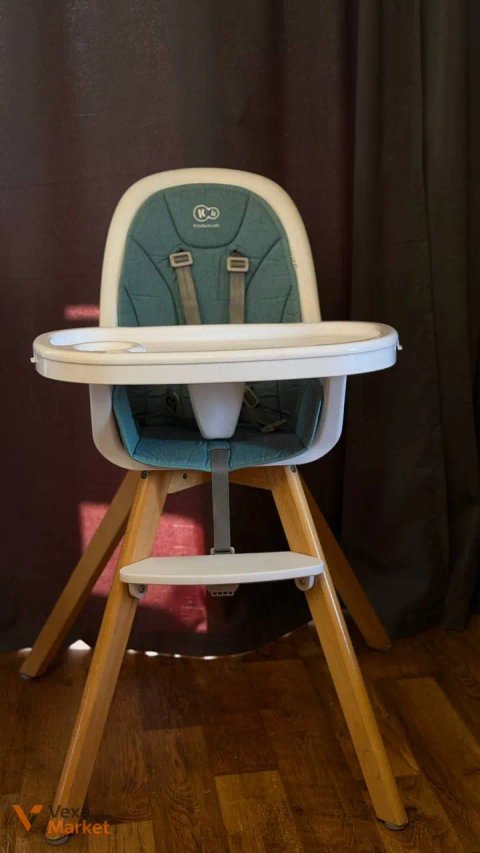 Дитячий стільчик для годування Kinderkraft Tixi Turquoise