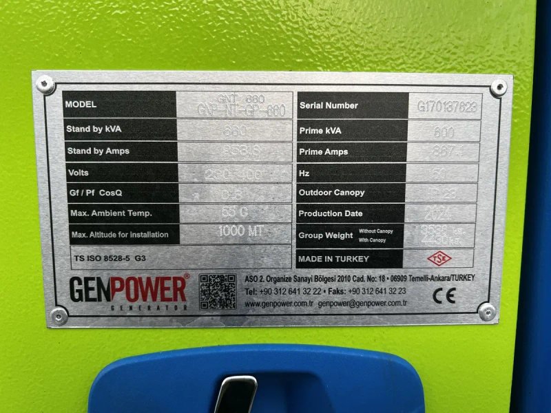 Дизельний генератор GENPOWER GNT660 (двигун INTER), 528 кВт з ПДВ!!! — фото 6