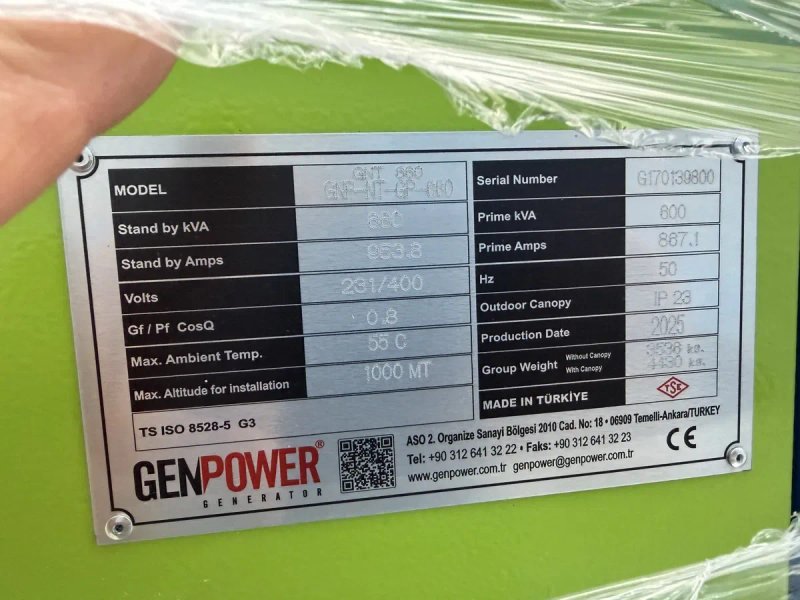 Дизельний генератор GENPOWER GNT660 (двигун INTER), 528 кВт з ПДВ!!! — фото 7