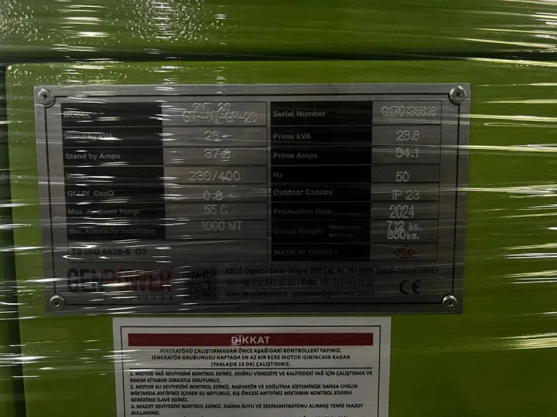 Дизельний генератор GENPOWERGNT23, 18,4кВт,в наявності з ПДВ — фото 4