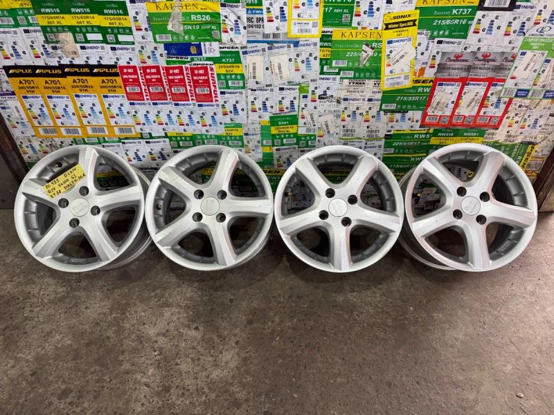 DL439 Комплект легкосплавних дисків R14 4×100 6J ET38 Деу Ланос Сенс Шевроле Авео Опель Корса Рено Логан Сандеро — фото 2