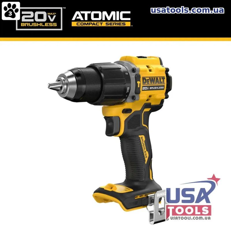 Дриль-шурупокрут ударний безщітковий 77 нм 18/20В Li DeWALT DCD799B (без акб) — фото 4