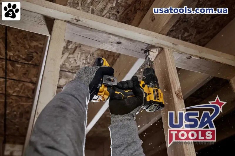 Дриль-шурупокрут ударний безщітковий 77 нм 18/20В Li DeWALT DCD799B (без акб) — фото 8
