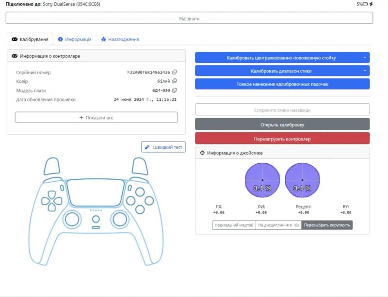 Dualsense на датчиках Холу Ginful для PS5 в білому кольорі — фото 8