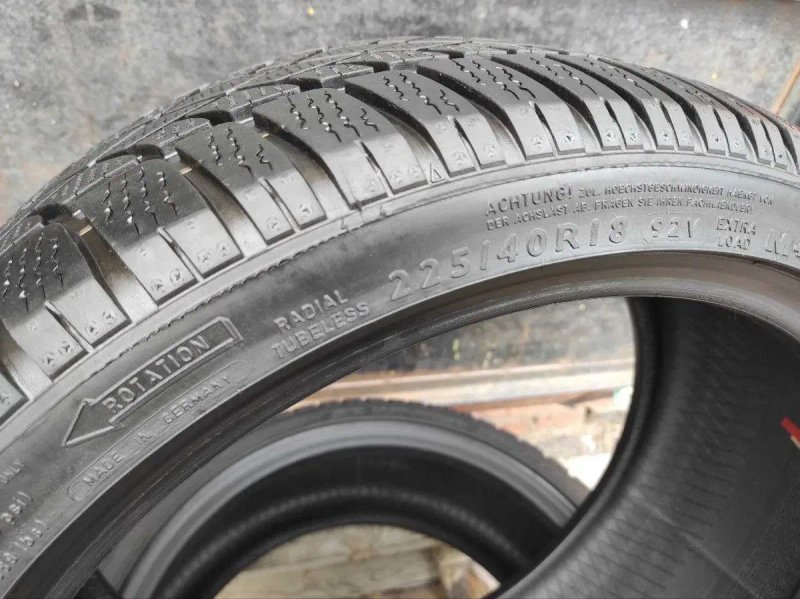 Dunlop SP Winter Sport 3D 225/40r18 95V Extra  Load made in Germany 2шт, 6,2мм, ЗИМА. Привезены из Германии — фото 8