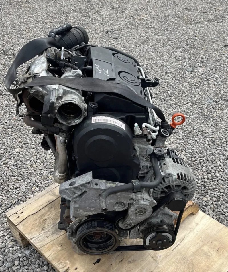 Двигун в зборі комплектний Пассат В6 2.0 TDi BMM  Volkswagen Мотор Фольксваген Passat B6 Touran 1 Superb 2 Двигатель 180ткм — фото 4