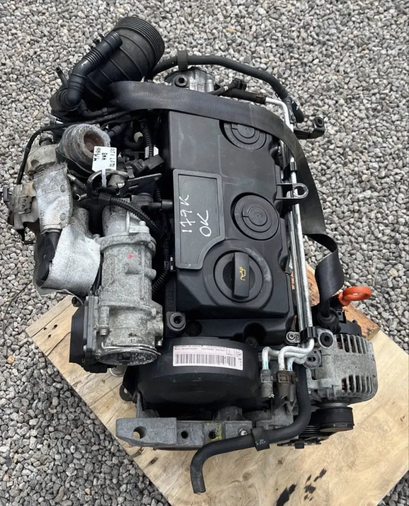 Двигун в зборі комплектний Пассат В6 2.0 TDi BMM  Volkswagen Мотор Фольксваген Passat B6 Touran 1 Superb 2 Двигатель 180ткм — фото 5