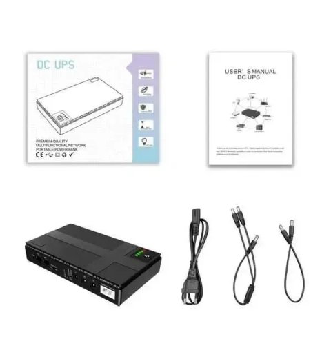 Джерело Безперебійного Живлення ДБЖ/UPS DC Ібп для роутера 5V, 9V і 12V Безперебійне живлення для роутера 20800 мА·год 45 Вт